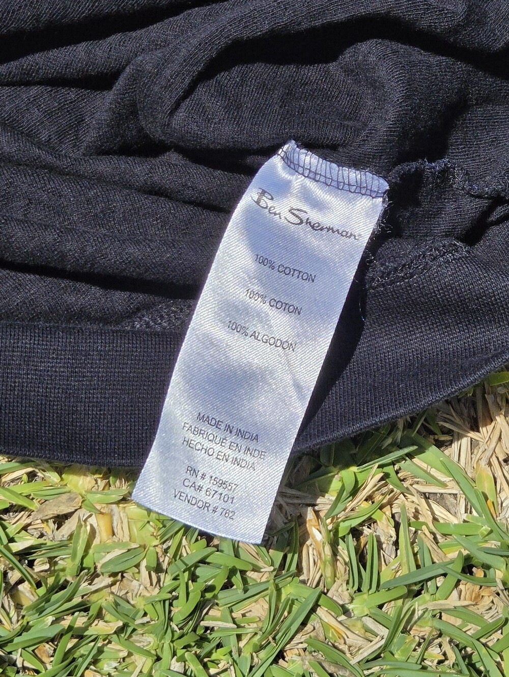 Ben Sherman Black Cotton Polo Shirt - Picture 5 of 5